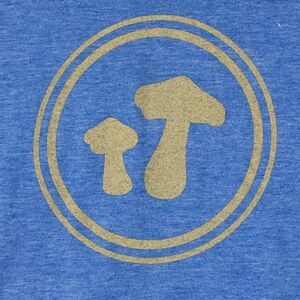 House of Shroom TShirt by Mellow Mushroom Mens XL Blue Graphic